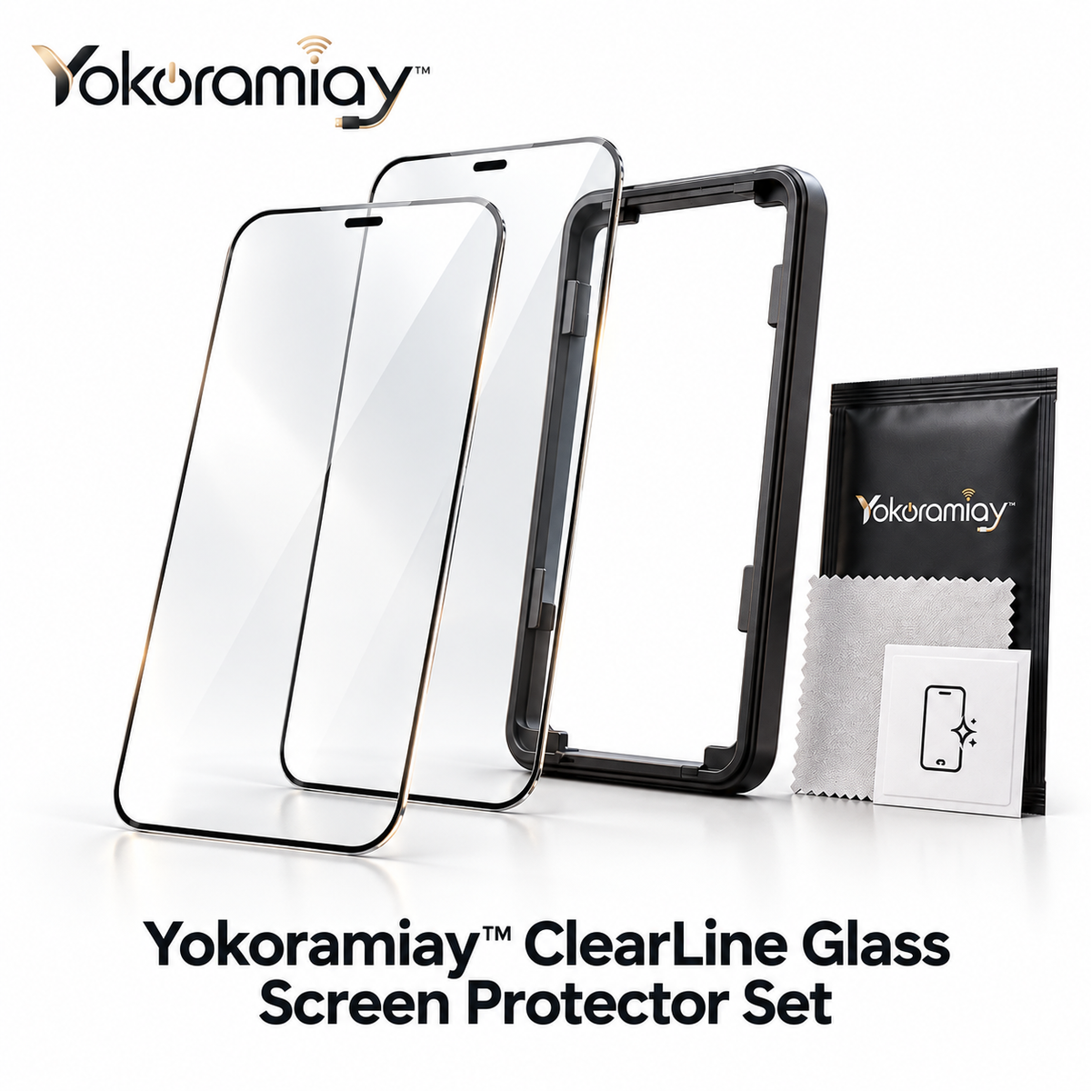 𝚈𝚘𝚔𝚘𝚛𝚊𝚖𝚒𝚊𝚢™ ClearLine Glass Screen Protector Set
