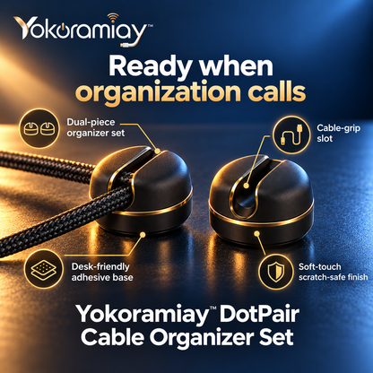 𝚈𝚘𝚔𝚘𝚛𝚊𝚖𝚒𝚊𝚢™ DotPair Cable Organizer Set
