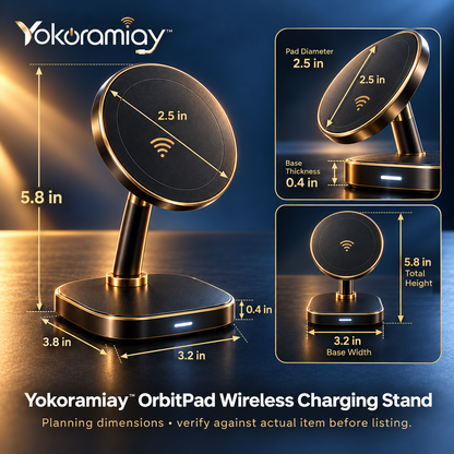 𝚈𝚘𝚔𝚘𝚛𝚊𝚖𝚒𝚊𝚢™ OrbitPad Wireless Charging Stand