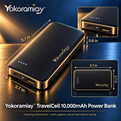 𝚈𝚘𝚔𝚘𝚛𝚊𝚖𝚒𝚊𝚢™ TravelCell 10,000mAh Power Bank