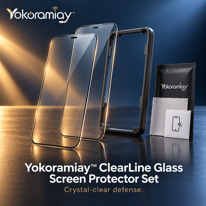 𝚈𝚘𝚔𝚘𝚛𝚊𝚖𝚒𝚊𝚢™ ClearLine Glass Screen Protector Set