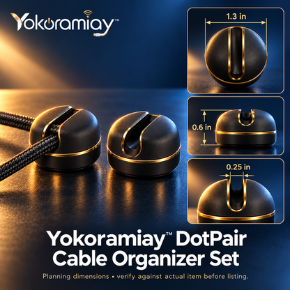 𝚈𝚘𝚔𝚘𝚛𝚊𝚖𝚒𝚊𝚢™ DotPair Cable Organizer Set