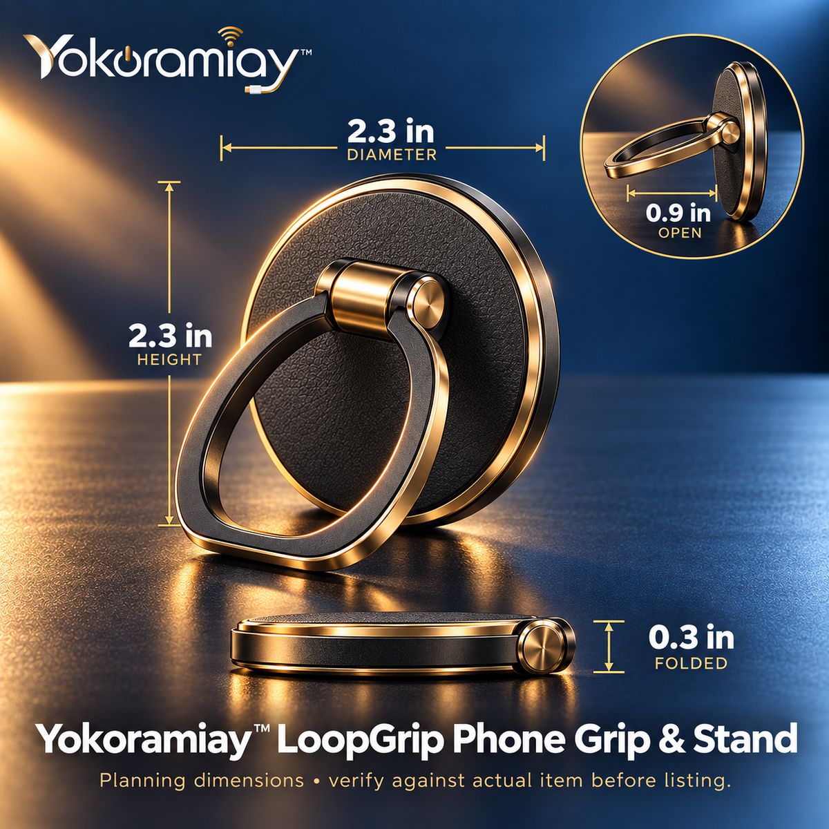 𝚈𝚘𝚔𝚘𝚛𝚊𝚖𝚒𝚊𝚢™ LoopGrip Phone Grip & Stand
