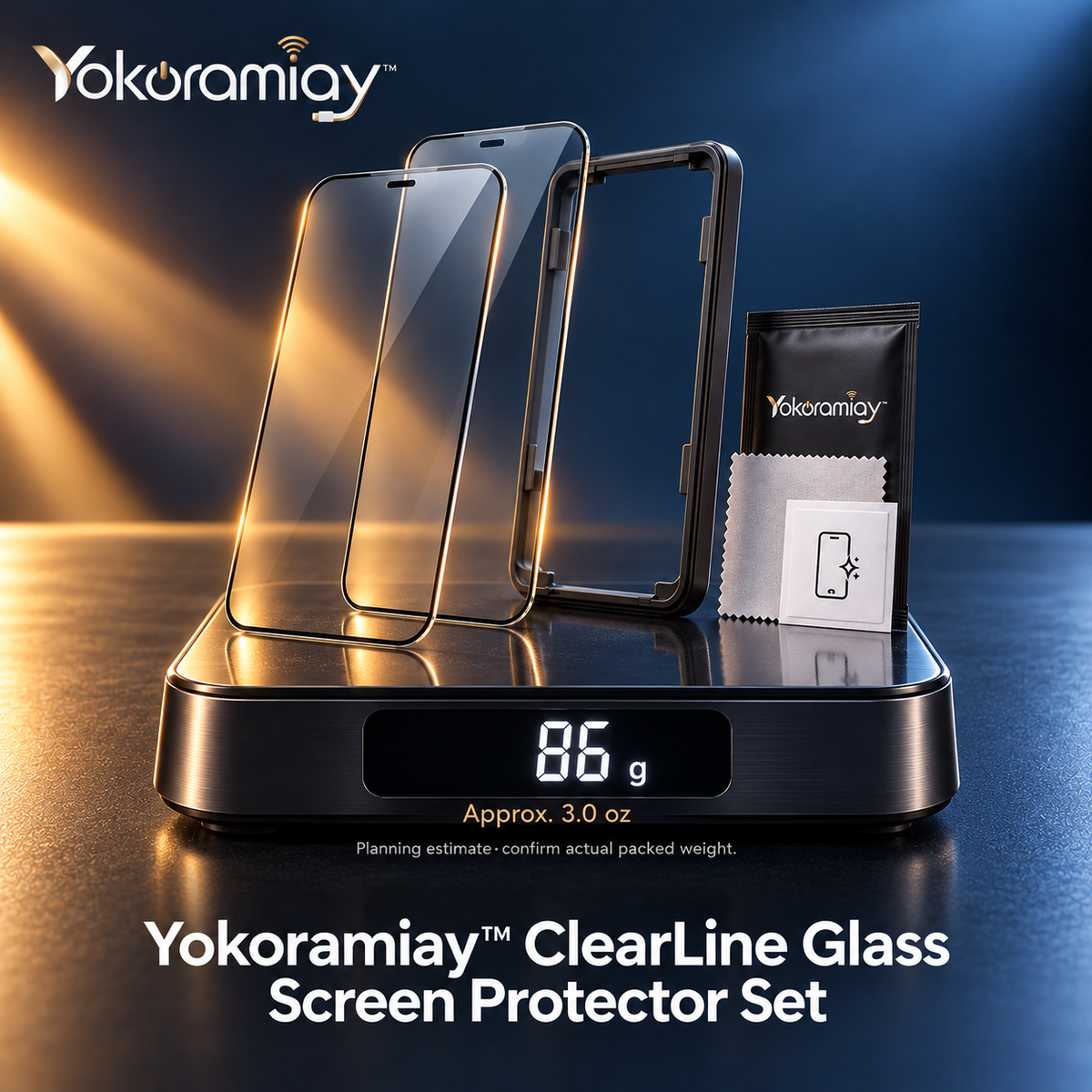 𝚈𝚘𝚔𝚘𝚛𝚊𝚖𝚒𝚊𝚢™ ClearLine Glass Screen Protector Set