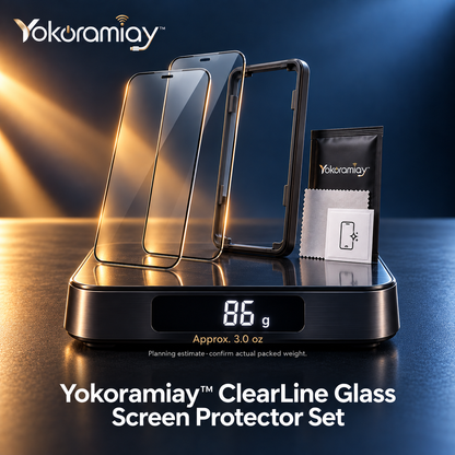 𝚈𝚘𝚔𝚘𝚛𝚊𝚖𝚒𝚊𝚢™ ClearLine Glass Screen Protector Set